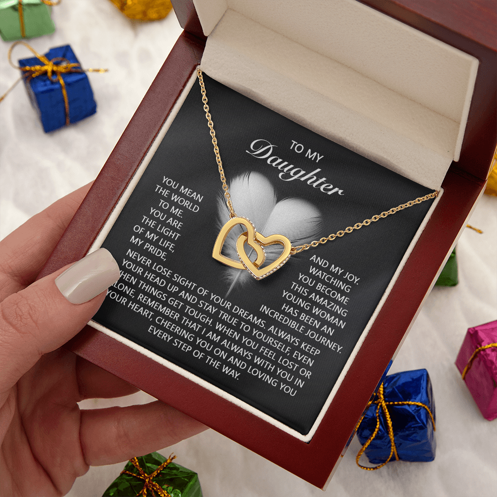 To My Daughter Necklace, To My Daughter From Dad, Birthday Gift For Adult Daughter, Daughter Necklace From Mom And Dad