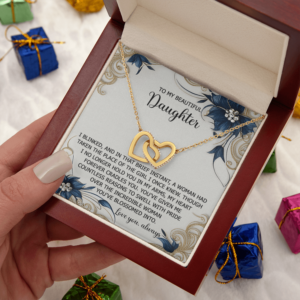 To My Beautiful Daughter Necklace, Necklace For Daughter From Mom, Gifts From Mom To Daughter, To My Daughter Necklace From Dad