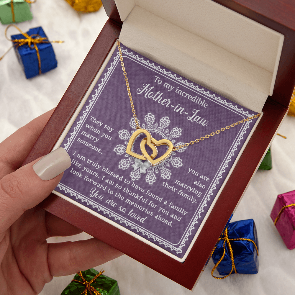 To My Partner's Mom Necklace, To My Mother In Law On My Wedding Day, Things For Mother In Laws, Sentimental Gifts For Mother In Law