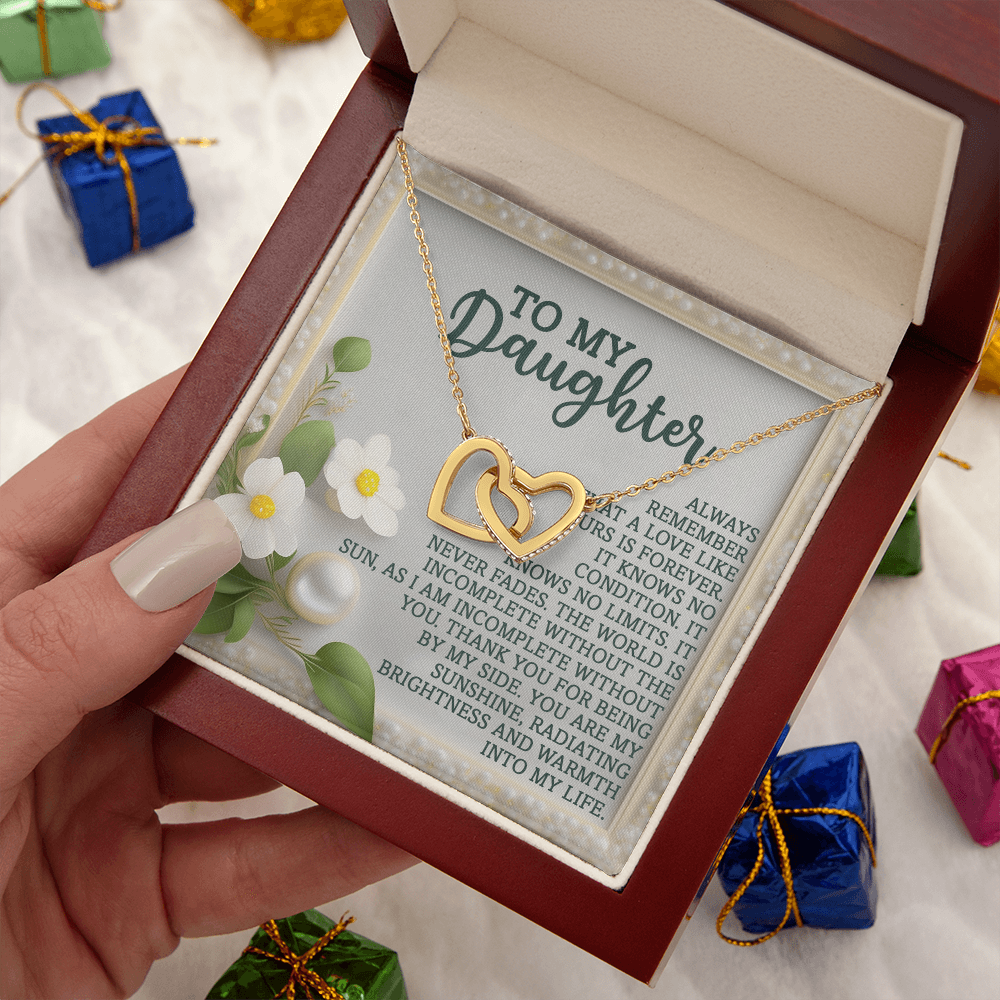 To My Daughter Necklace, Necklace For Daughter From Dad, Gifts From Mom To Daughter, Necklace For Daughter From Mom