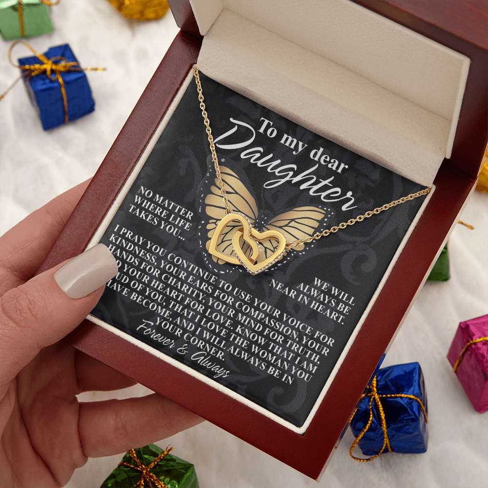 To My Dear Daughter Necklace, Necklace For Daughter From Mom, Graduation Gift For Daughter, Necklace For My Daughter