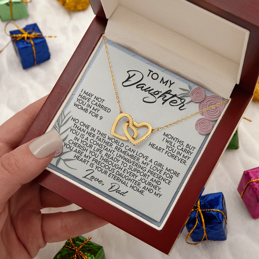 To My Daughter Necklace, Daughter Necklace From Dad, To My Daughter Necklace From Dad, Dad To Daughter Necklace
