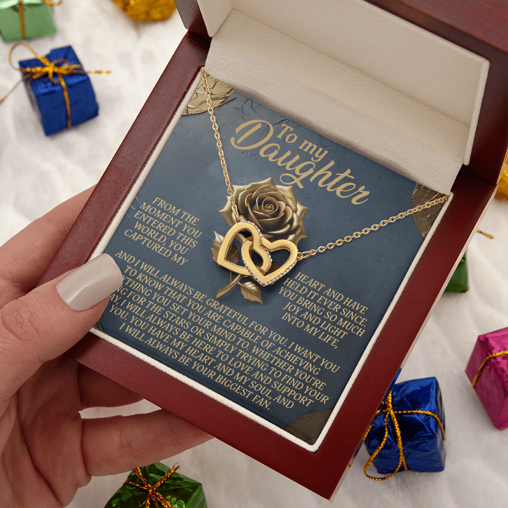 To My Daughter Necklace, To My Bonus Daughter Necklace, Daughter Valentines Gifts From Dad, Gift For My Daughter From Dad