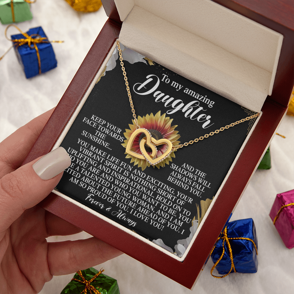 To My Amazing Daughter Necklace, Daughter Necklaces From Mom, Daughter Birthday Gifts From Mom, Daughter Necklace From Mom And Dad