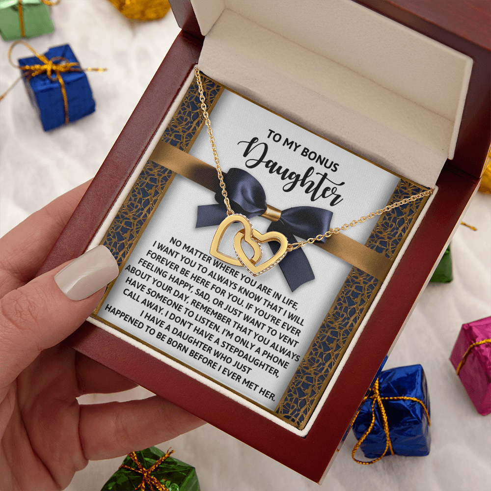 To My Bonus Daughter Necklace, Bonus Daughter Gifts Unique, Dad To Daughter Necklace, Christmas Gifts For Adult Daughter