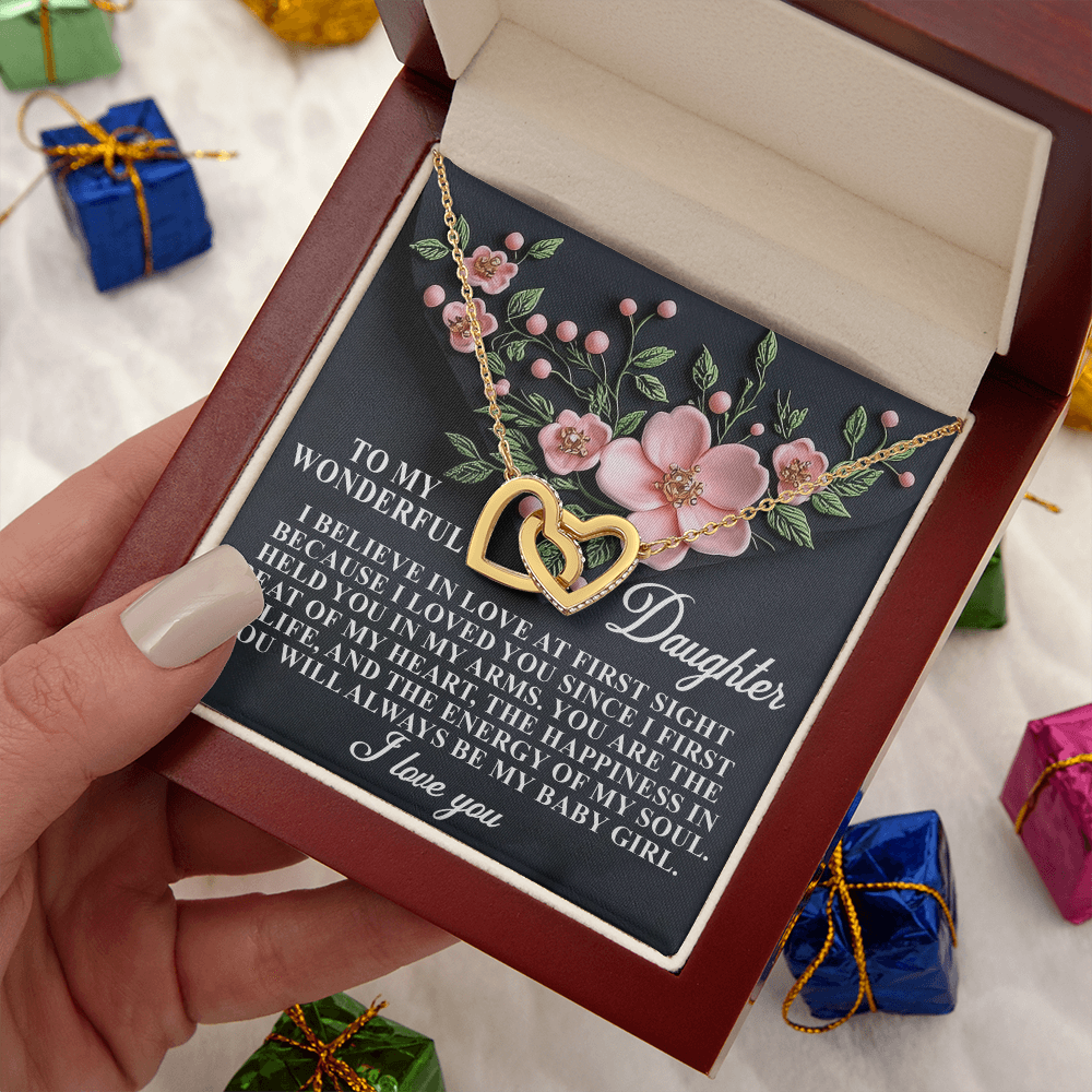 To My Wonderful Daughter Necklace, Beautiful Gift For Daughter From Dad Never Forget That I Love You Necklace, Necklace For My Daughter