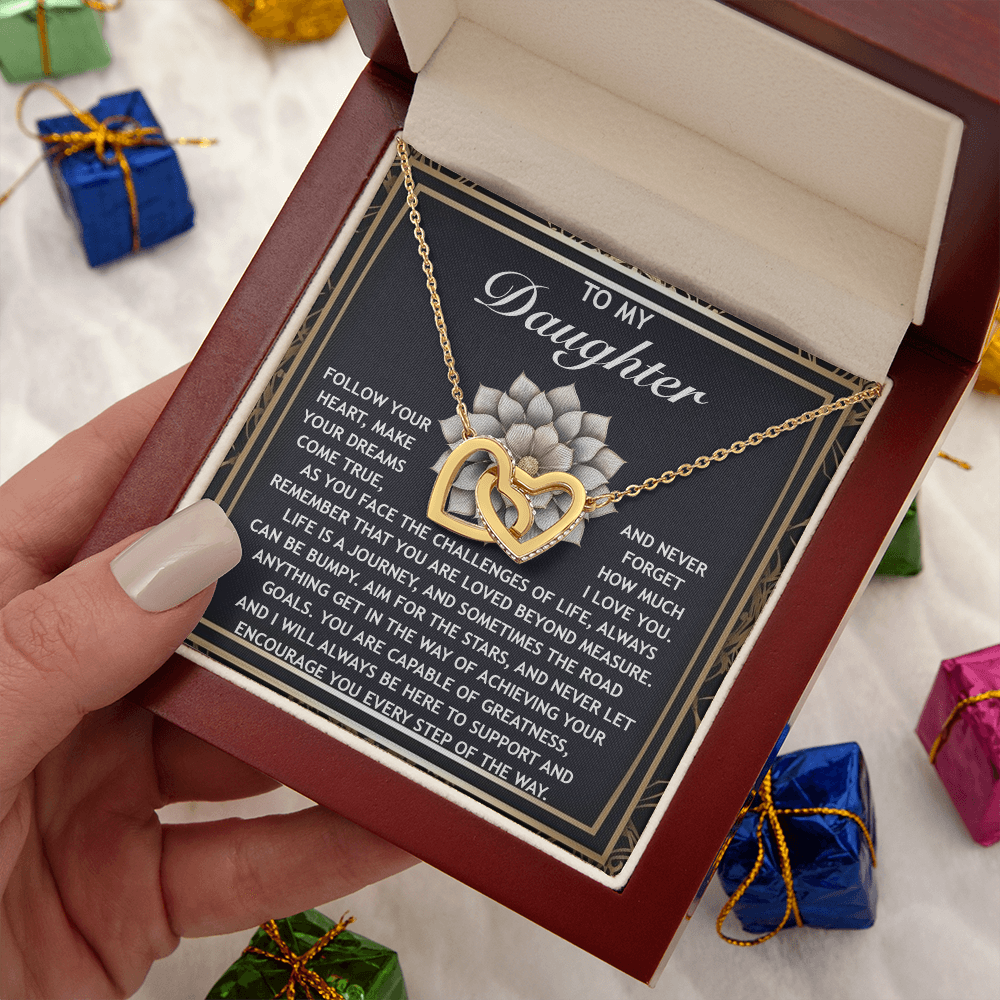 To My Daughter Necklace, Daughter Necklace From Mom, Birthday Gifts For Adult Daughter, Necklaces For Daughter From Dad