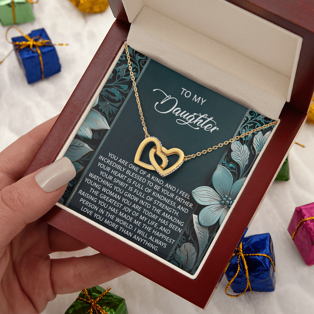 To My Daughter Necklace, Dad And Daughter Necklaces, Daughter Birthday Gifts From Mom, For My Daughter From Dad