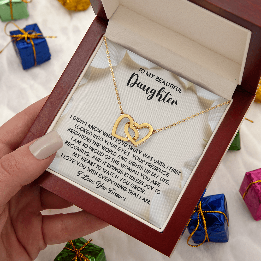 To My Beautiful Daughter Necklace, For My Daughter From Mom, Birthday Gift For Daughter Adult, Daughter Necklaces From Mom