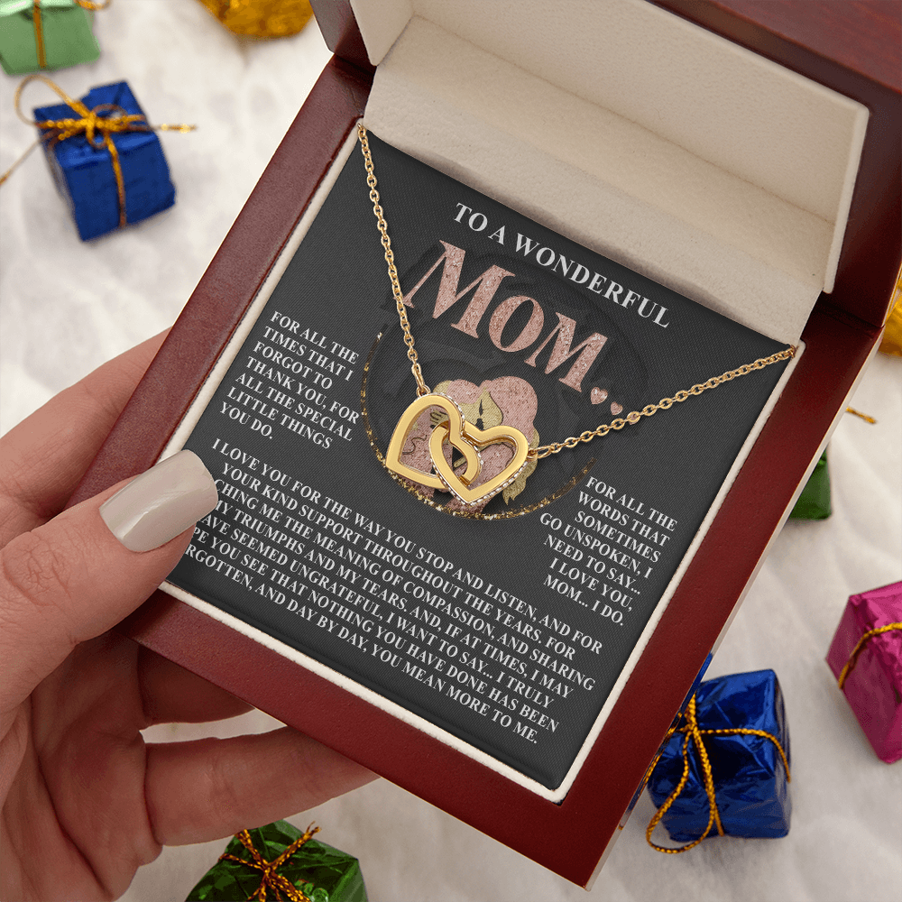 To A Wonderful Mom Necklace, Sentimental Gifts For Mom From Son, Mothers Day Jewelry Mom, Christmas Gifts For Mom In Spanish