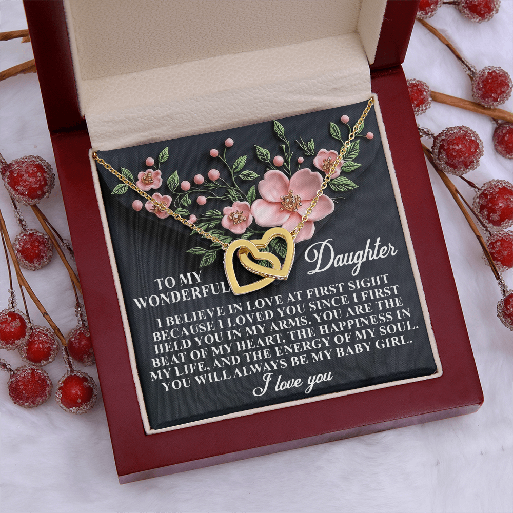 To My Wonderful Daughter Necklace, Beautiful Gift For Daughter From Dad Never Forget That I Love You Necklace, Necklace For My Daughter