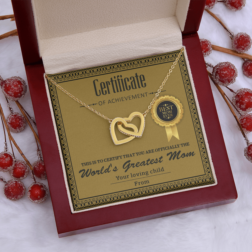World's Greatest Mom Necklace, To My Mom Necklace From Your Loving Child, Christmas Gifts For Mom Spanish, Mom Gift Christma Jewelry