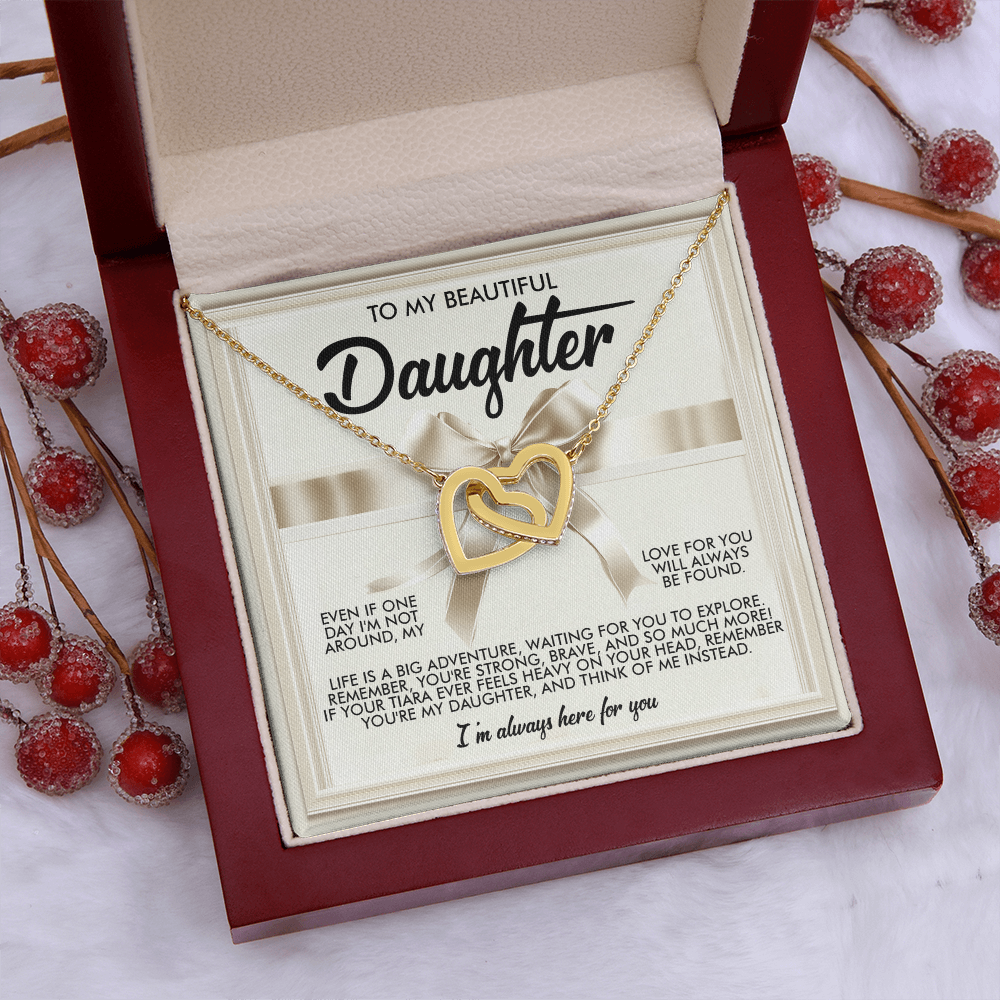 To My Beautiful Daughter Necklace, Beautiful Gift For Daughter From Dad Never Forget That I Love You Necklace,