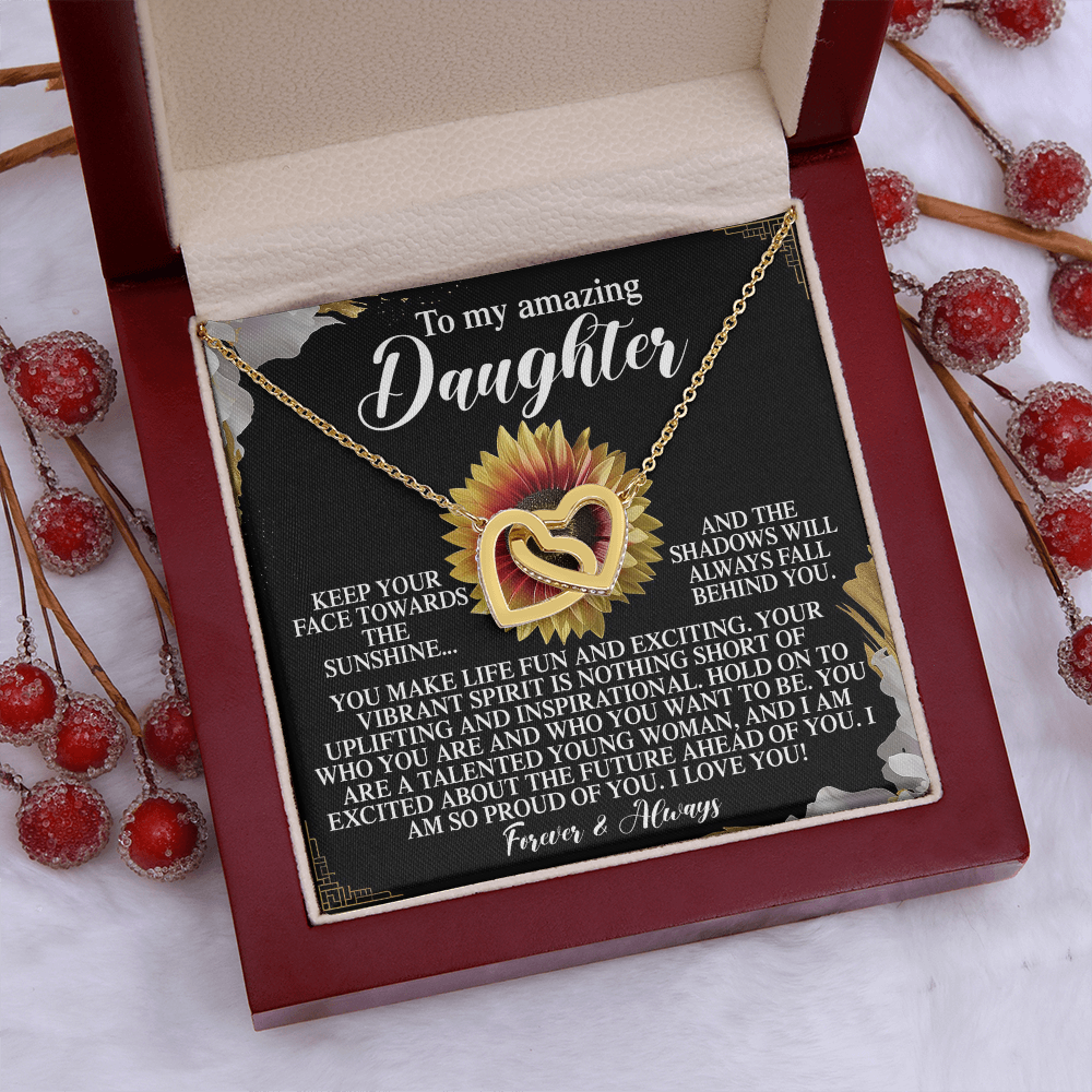 To My Amazing Daughter Necklace, Daughter Necklaces From Mom, Daughter Birthday Gifts From Mom, Daughter Necklace From Mom And Dad