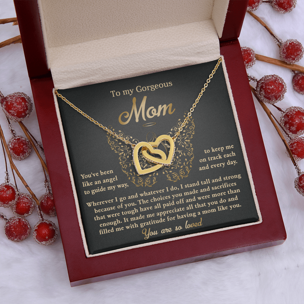 To My Gorgeous Mom Necklace, Xmas Gift For Mom From Son, Mothers Day Gifts For Mom Spanish, Jewelry Mom From Daughter
