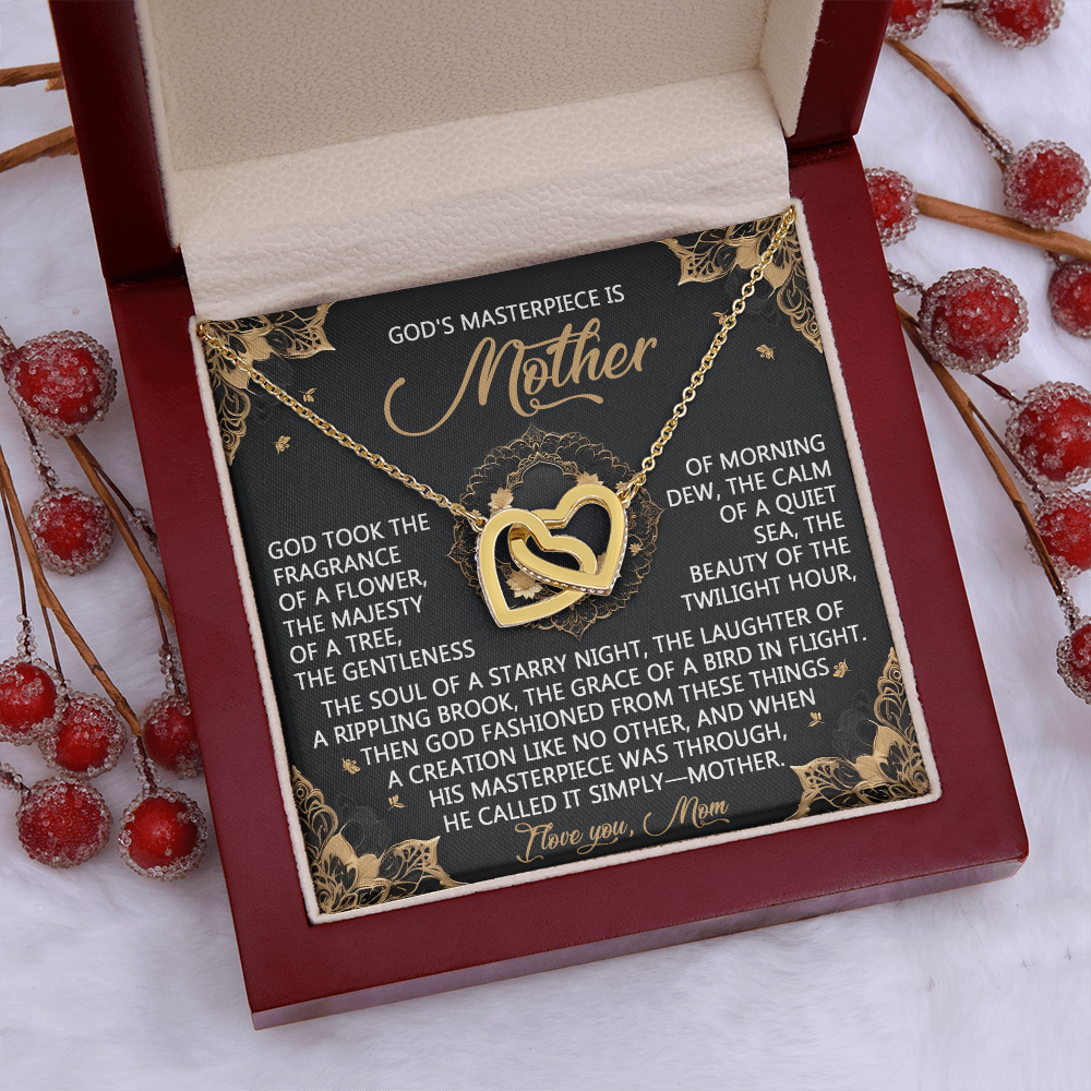 God's Masterpiece Mother Necklace, Mom Birthday Gift From Son, 1st Mothers Day Necklace For New Mom, Gift For Mom Spanish