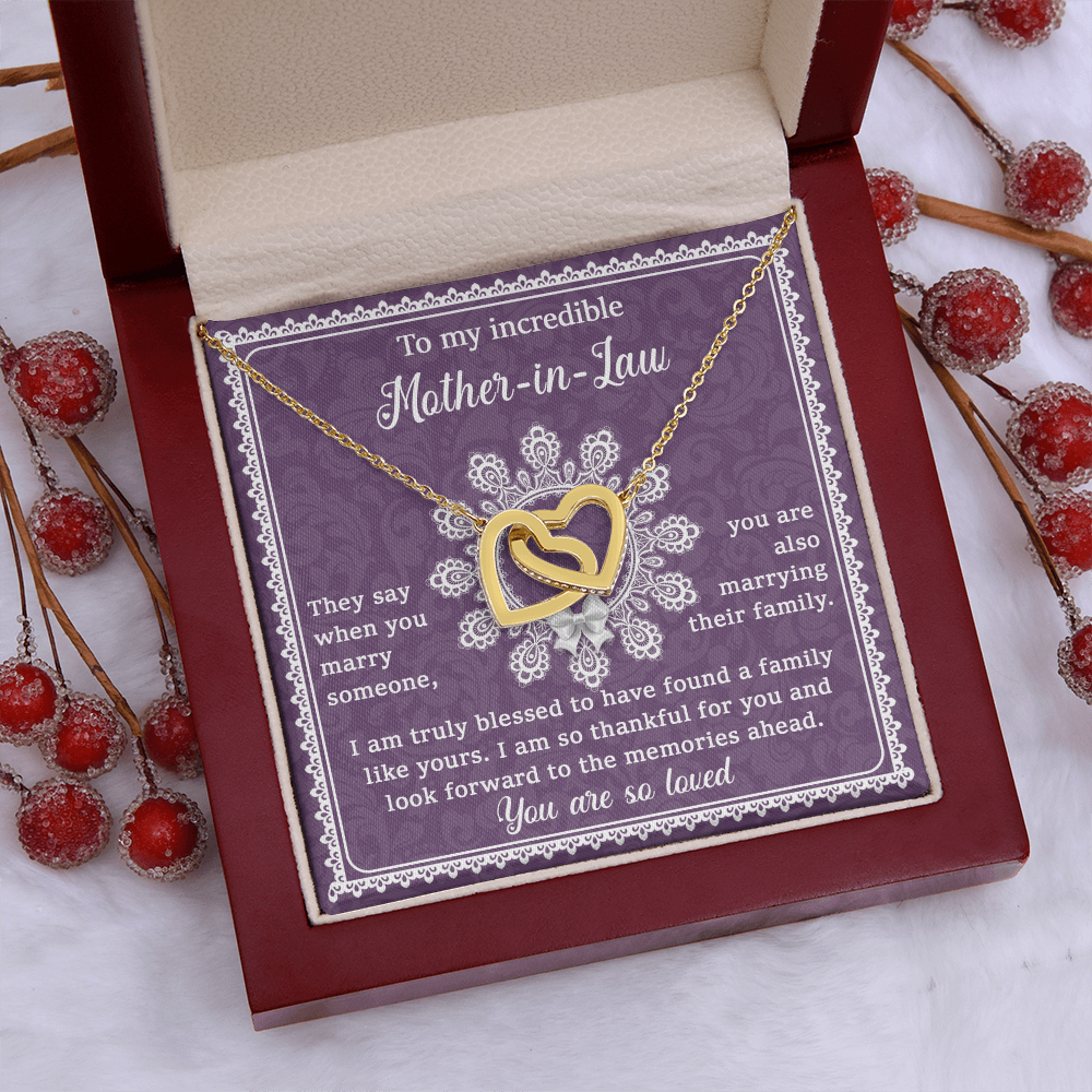 To My Partner's Mom Necklace, To My Mother In Law On My Wedding Day, Things For Mother In Laws, Sentimental Gifts For Mother In Law