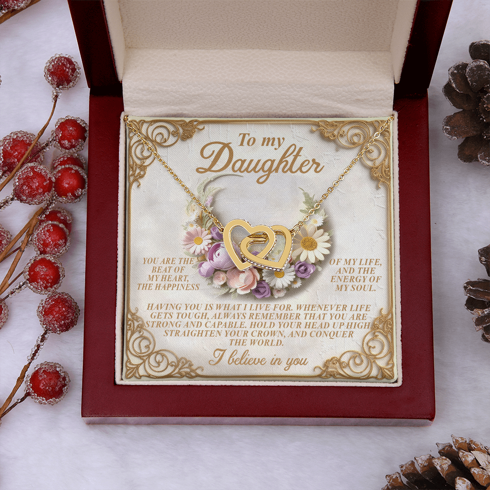 To My Daughter Necklace , Necklaces For Daughter From Dad, Mom To Daughter Gifts Unique Gifts, To My Daughter From Dad