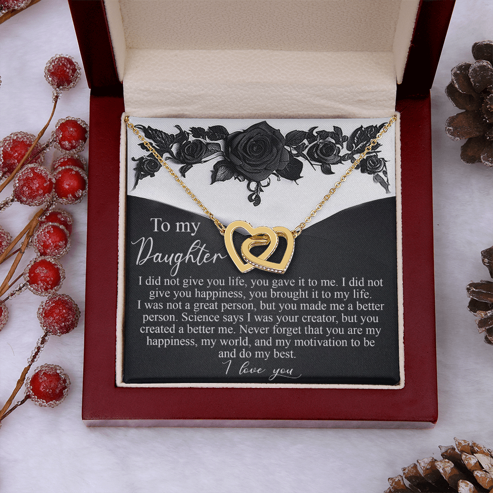 To My Daughter Necklace, Adult Daughter Valentine Gift, Valentines Gifts For My Daughter, Girls Necklace From Dad