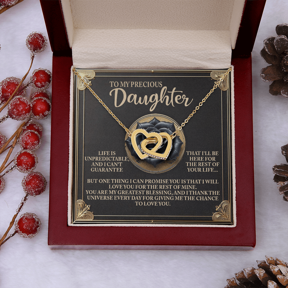 To My Precious Daughter Necklace, Necklaces For Daughter From Dad, For My Daughter Necklace, Necklaces From Dad To Daughter