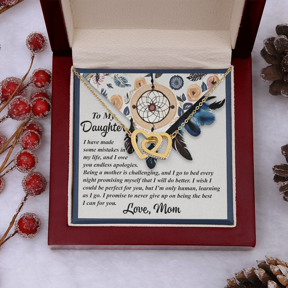 To My Daughter Necklace, Mother And Daughter Necklace, Gifts For Daughter Adult, Jewelry For Daughter From Dad