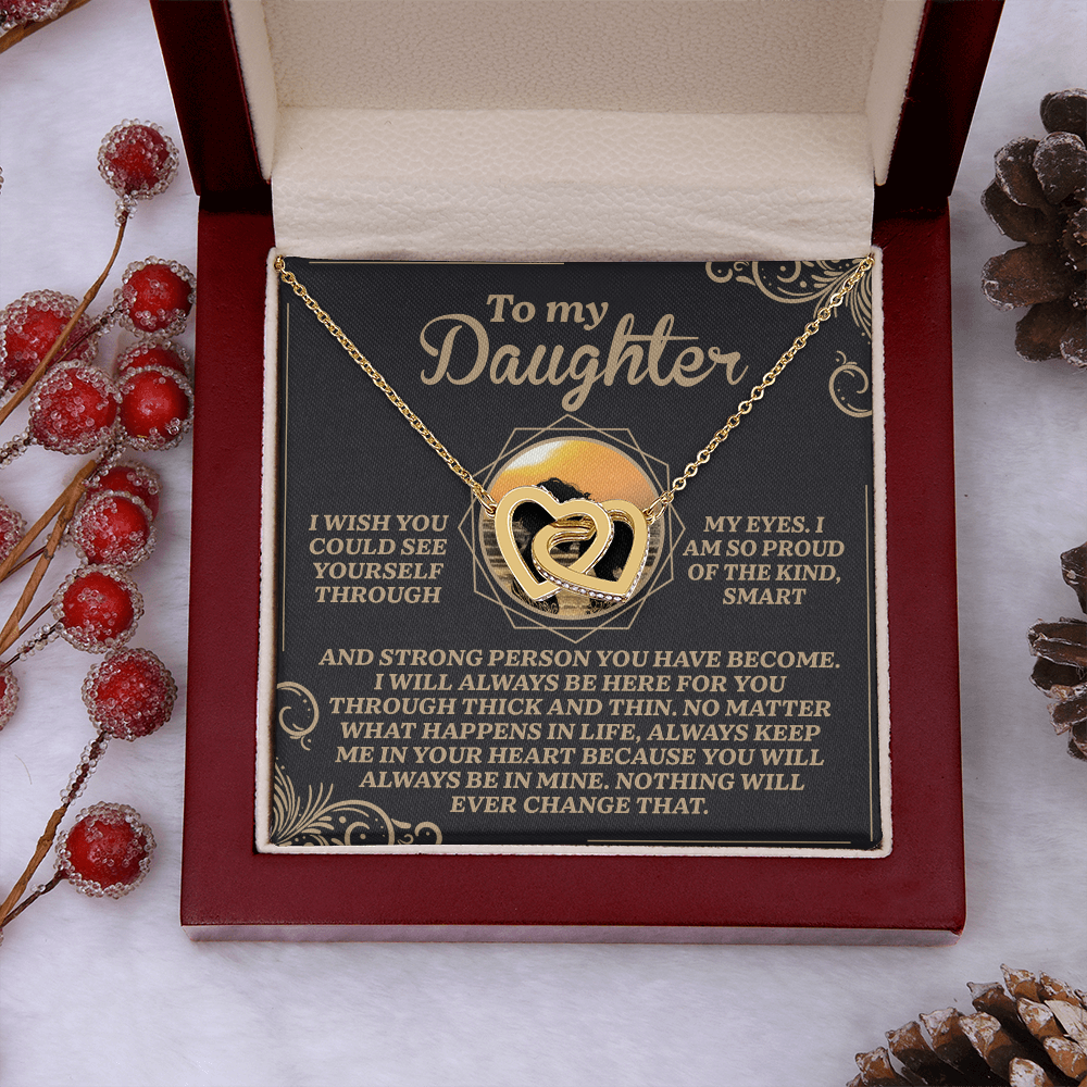 To My Daughter Necklace, My Daughter Gifts From Dad, Gifts For Daughter From Mom, Mom And Daughter Necklaces