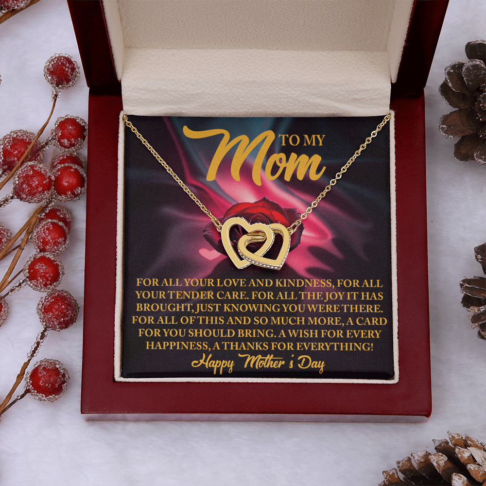 To My Mom Necklace, Necklace Mom From Daughter, Message Card Necklace Gift, Mothers Day Gifts For Mom In Spanish