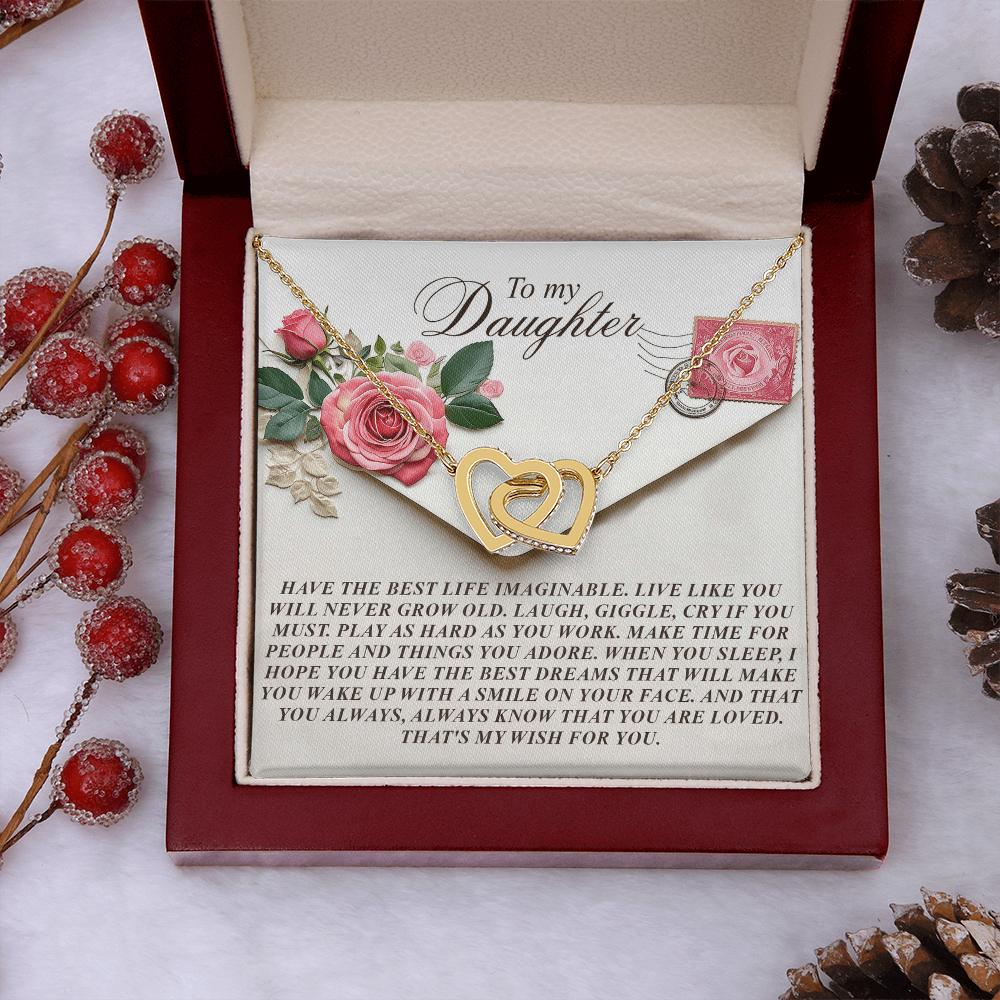 To My Daughter Necklace, Daughter Necklace From Daddy, Birthday Gifts For Daughter Adult, Daughter Necklace From Daddy