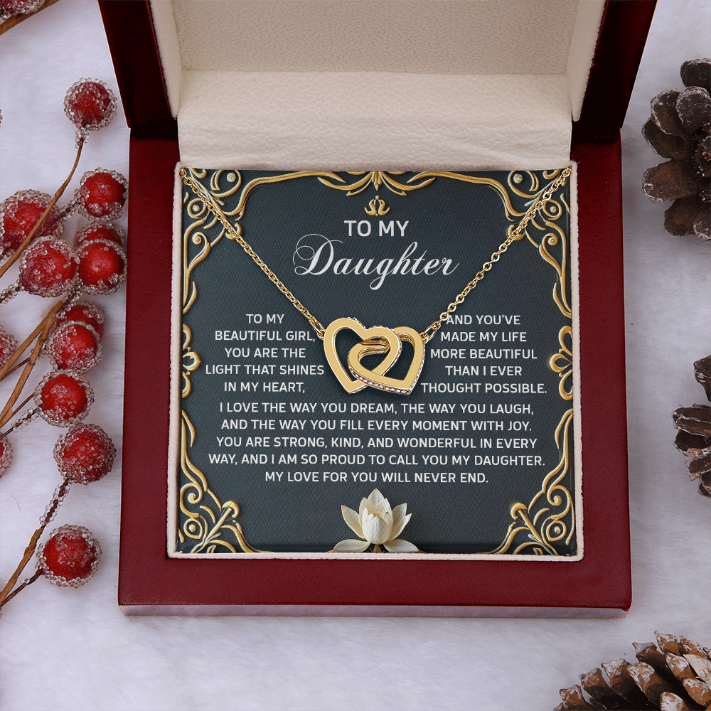 To My Daughter Necklace, Jewelry For Daughter From Mom, Graduation Gift For Daughter, To My Daughter Necklace From Mom