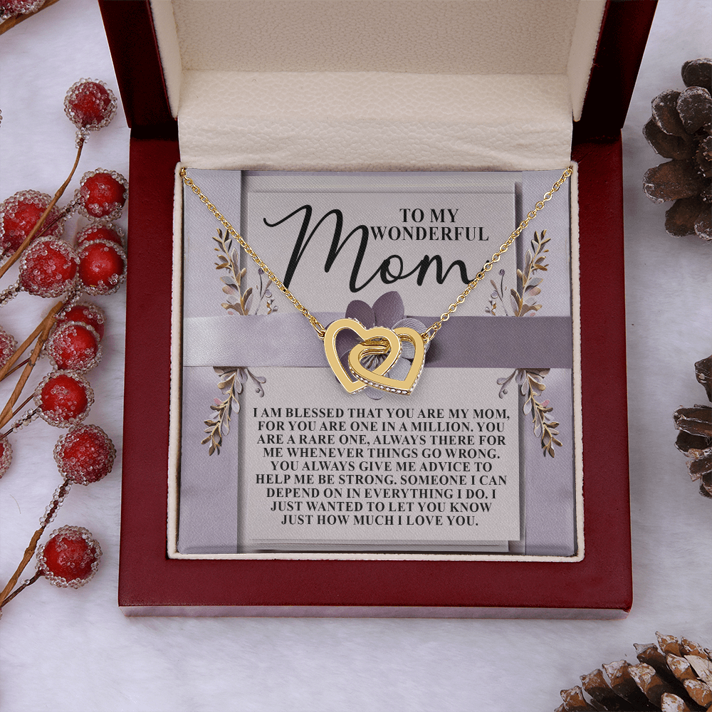 To My Wonderful Mom Necklace, Xmas Gift For Mom From Son, Jewelry Mom From Daughter, Mothers Day Gifts For Mom Spanish