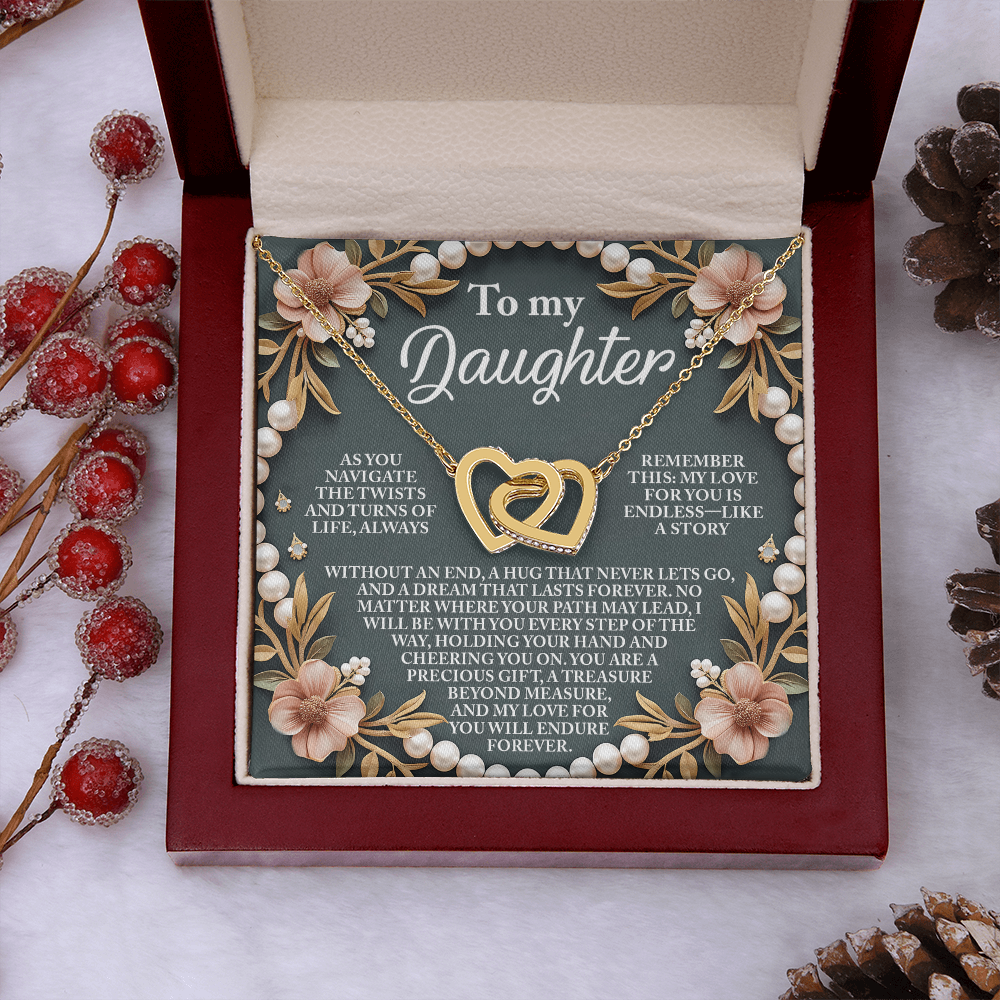 To My Daughter Necklace, For My Daughter From Dad, To My Daughter Necklace From Mom, To My Daughter Necklace From Dad