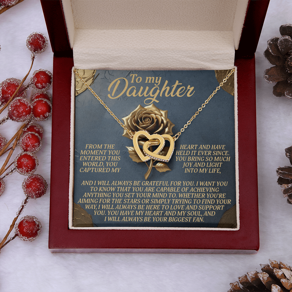 To My Daughter Necklace, To My Bonus Daughter Necklace, Daughter Valentines Gifts From Dad, Gift For My Daughter From Dad
