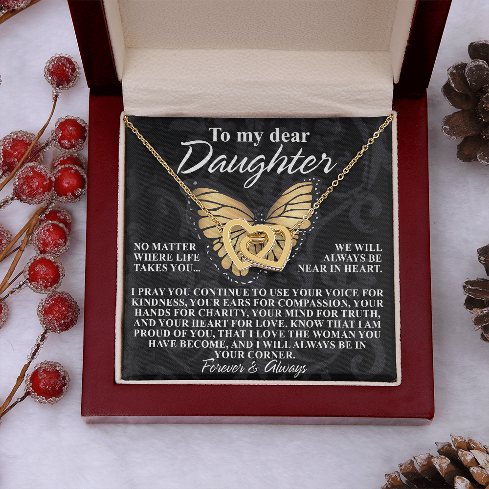 To My Dear Daughter Necklace, Necklace For Daughter From Mom, Graduation Gift For Daughter, Necklace For My Daughter