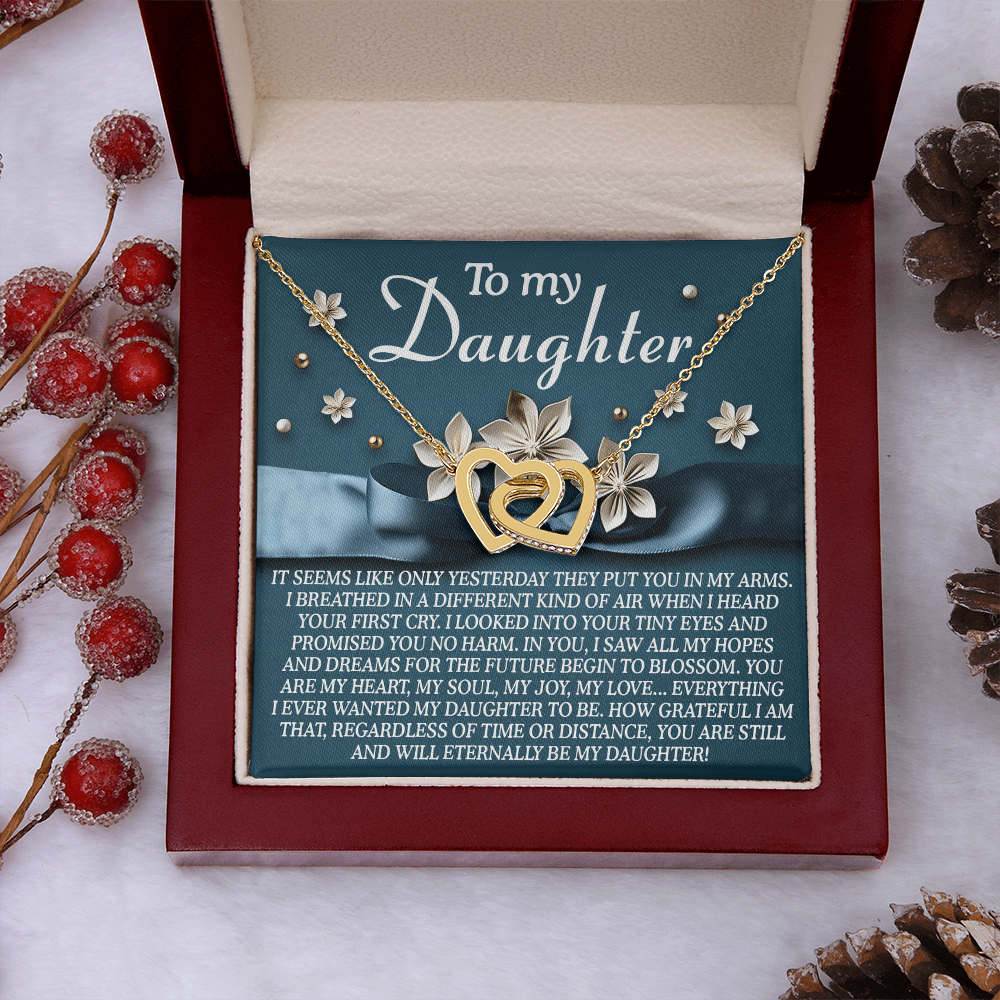 To My Daughter Necklace, Mommy And Daughter Necklace, Necklaces From Dad To Daughter, Father Daughter Gifts Necklace