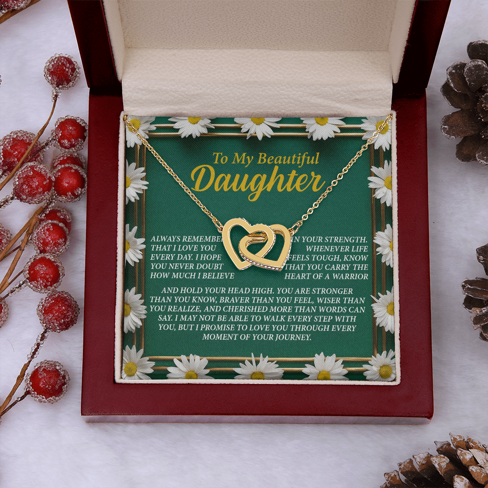 To My Beautiful Daughter Necklace, Daughter Necklace From Dad, Birthday Gifts For Adult Daughter, Daughter Jewelry From Mom