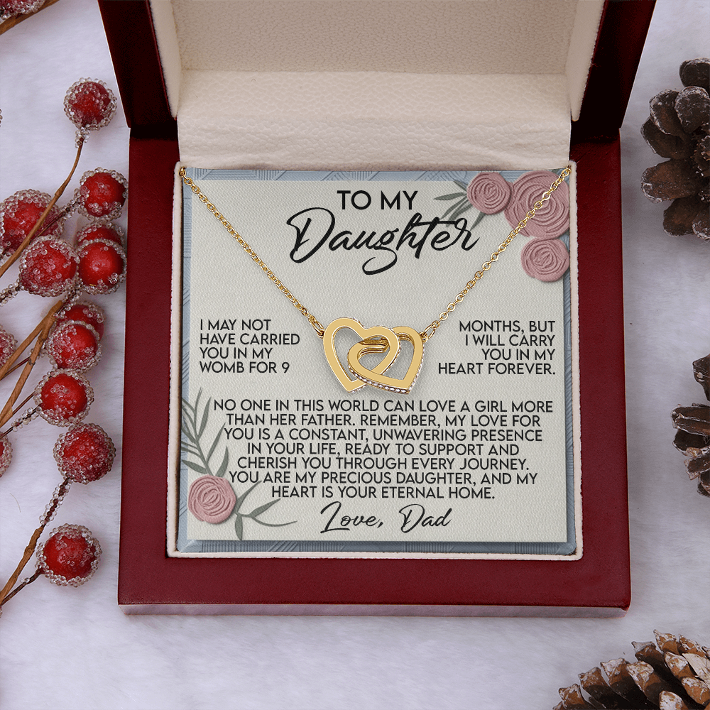 To My Daughter Necklace, Daughter Necklace From Dad, To My Daughter Necklace From Dad, Dad To Daughter Necklace