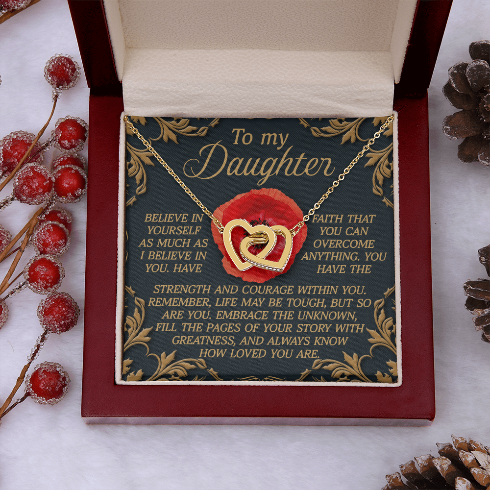 To My Daughter Necklace, Birthday Card For Adult Daughter, Adult Daughter Birthday Gifts, Bonus Daughter Gifts Unique