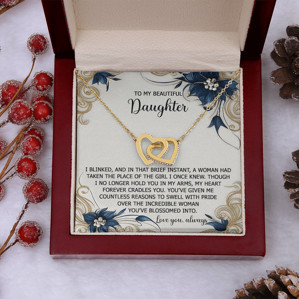 To My Beautiful Daughter Necklace, Necklace For Daughter From Mom, Gifts From Mom To Daughter, To My Daughter Necklace From Dad
