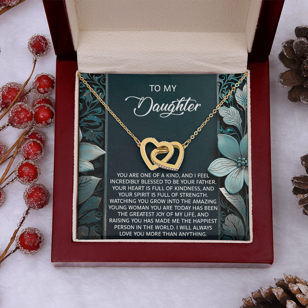 To My Daughter Necklace, Dad And Daughter Necklaces, Daughter Birthday Gifts From Mom, For My Daughter From Dad