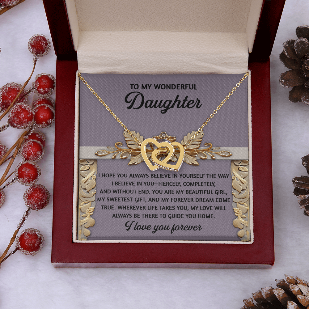 To My Wonderful Daughter Necklace, Matching Necklaces For Mom And Daughter, Gifts For Adult Daughter, Gifts For Adult Daughter From Mom