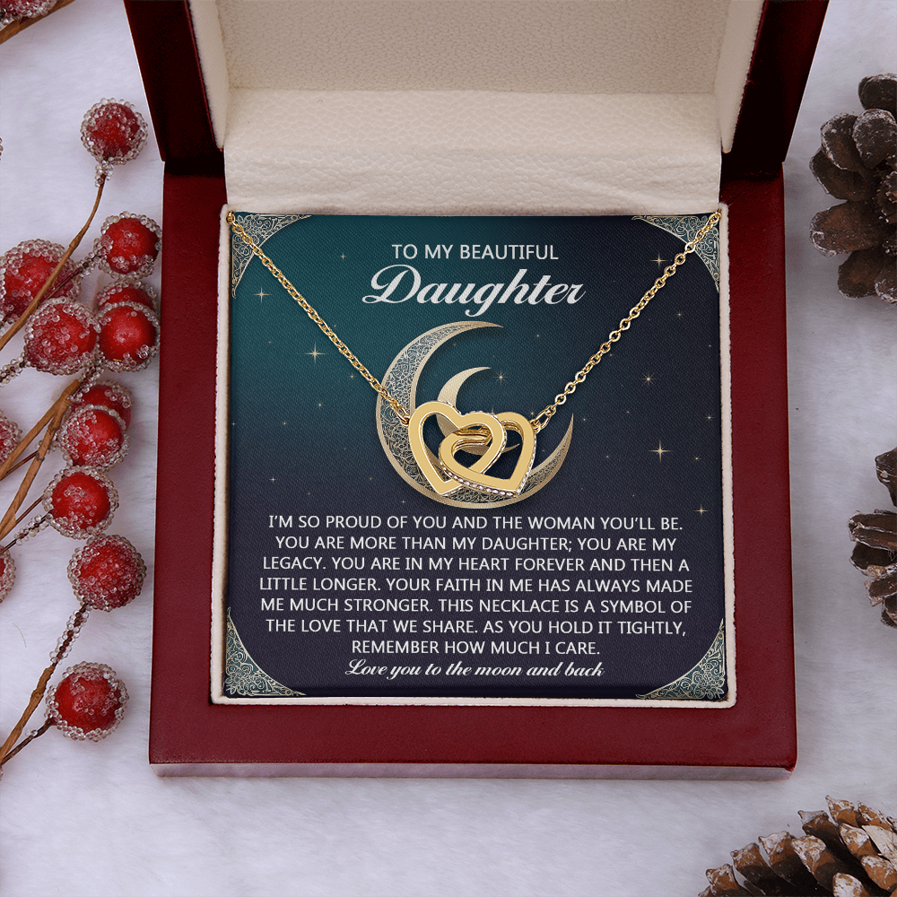 To My Beautiful Daughter Necklace, For My Daughter Necklace, Daughter Gifts From Mom, For My Daughter From Mom