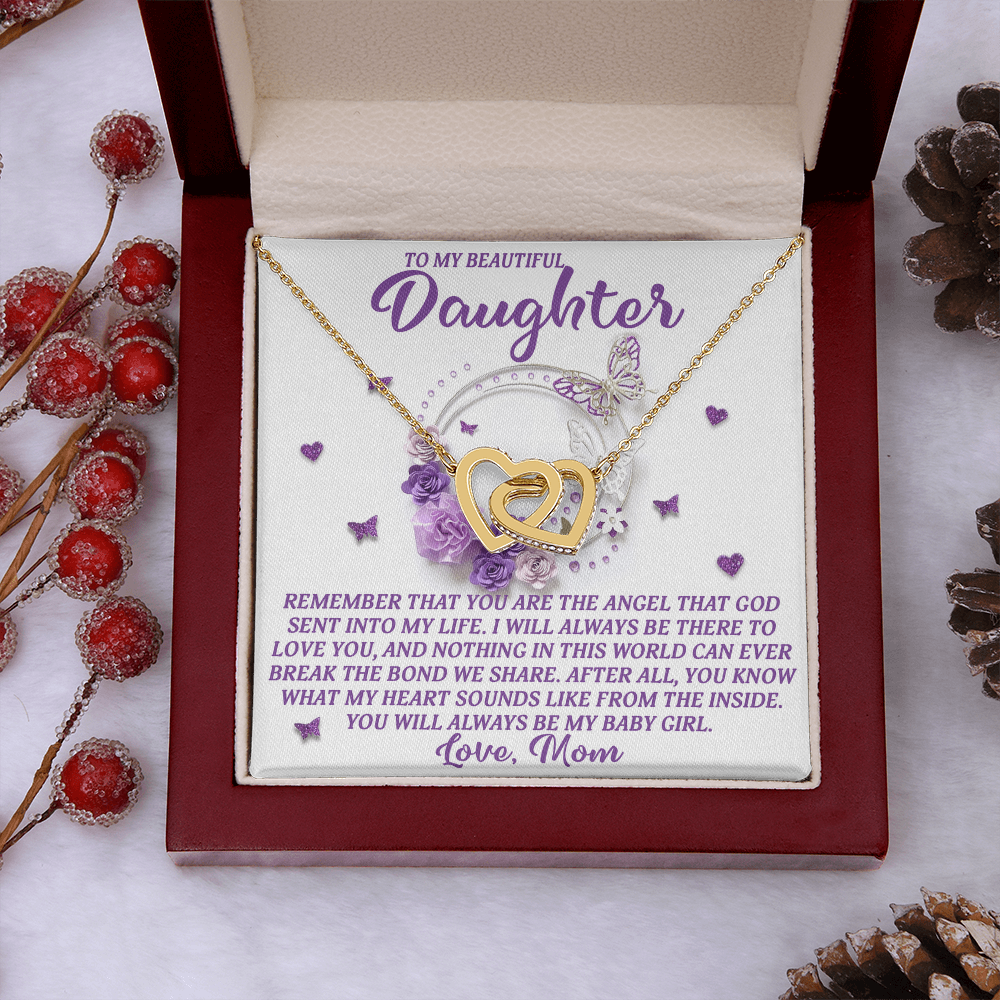 To My Beautiful Daughter Necklace, To My Daughter From Mom, Matching Necklaces For Mom And Daughter, My Daughter Necklace From Mom