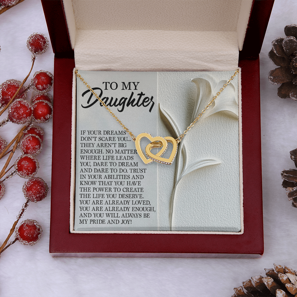 To My Daughter Necklace, Necklace For Daughter From Mom, Graduation Gift For Daughter, Necklace For My Daughter