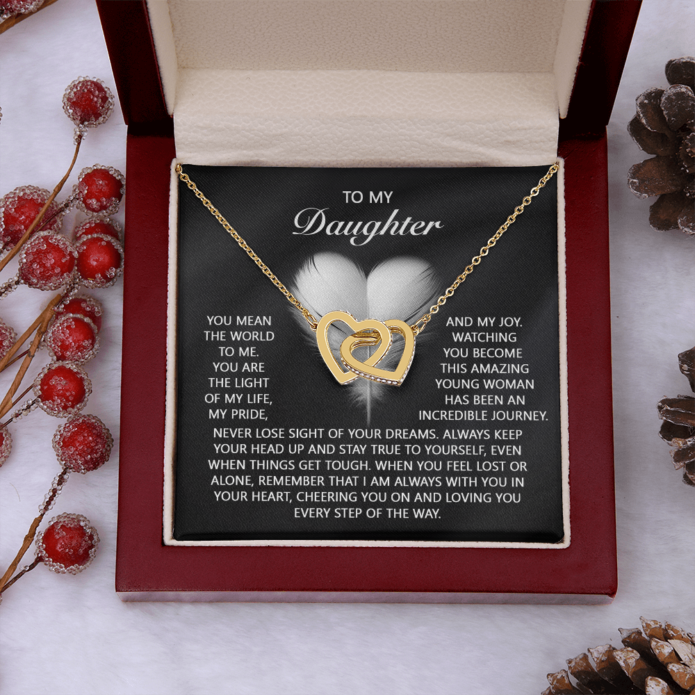 To My Daughter Necklace, To My Daughter From Dad, Birthday Gift For Adult Daughter, Daughter Necklace From Mom And Dad