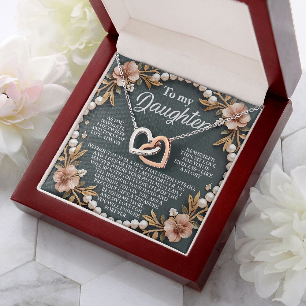To My Daughter Necklace, For My Daughter From Dad, To My Daughter Necklace From Mom, To My Daughter Necklace From Dad