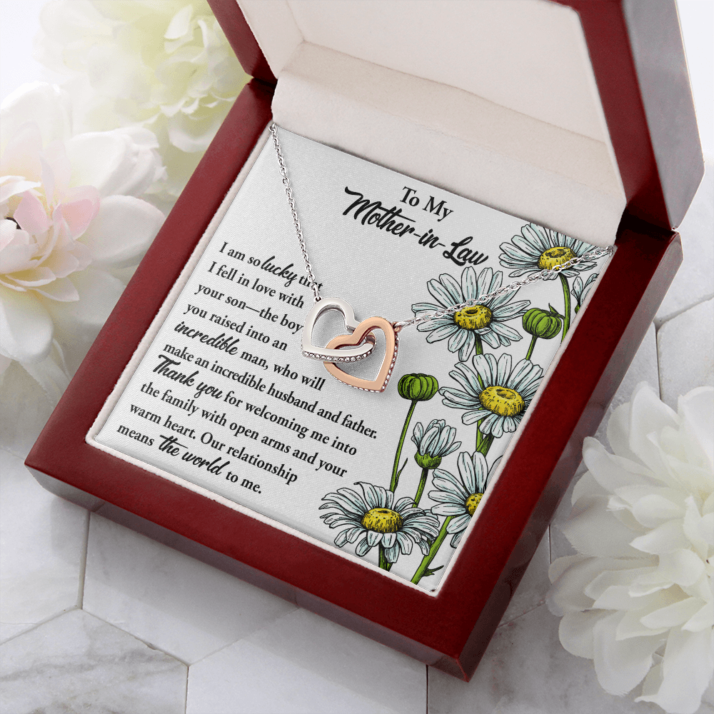To My Mother-In-Law Necklace, Gift To Mother In Law From Bride, Mother In Law Gifts From Daughter In Law Funny, Gift Ideas Mother In Law