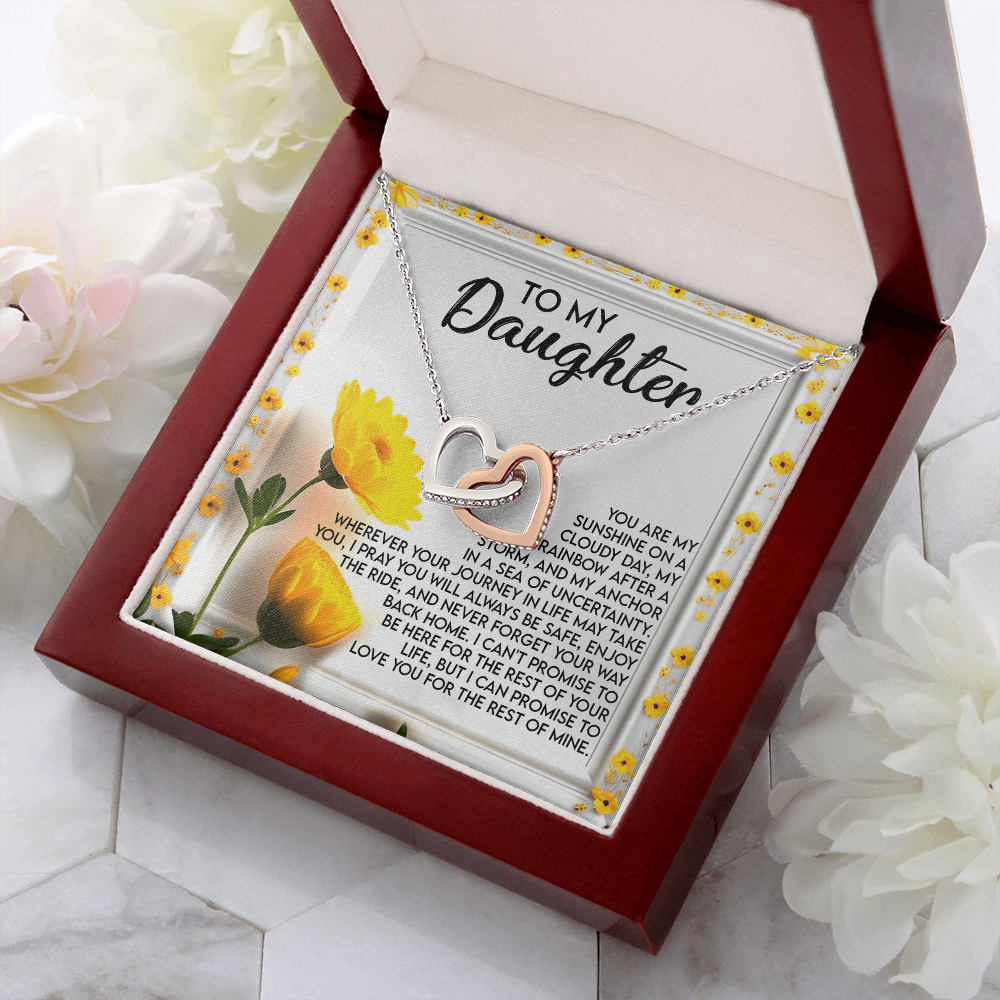 To My Daughter Necklace, Valentine Gift For Daughter From Mom And Dad, Matching Necklaces For Mom And Daughter, To My Beautiful Daughter