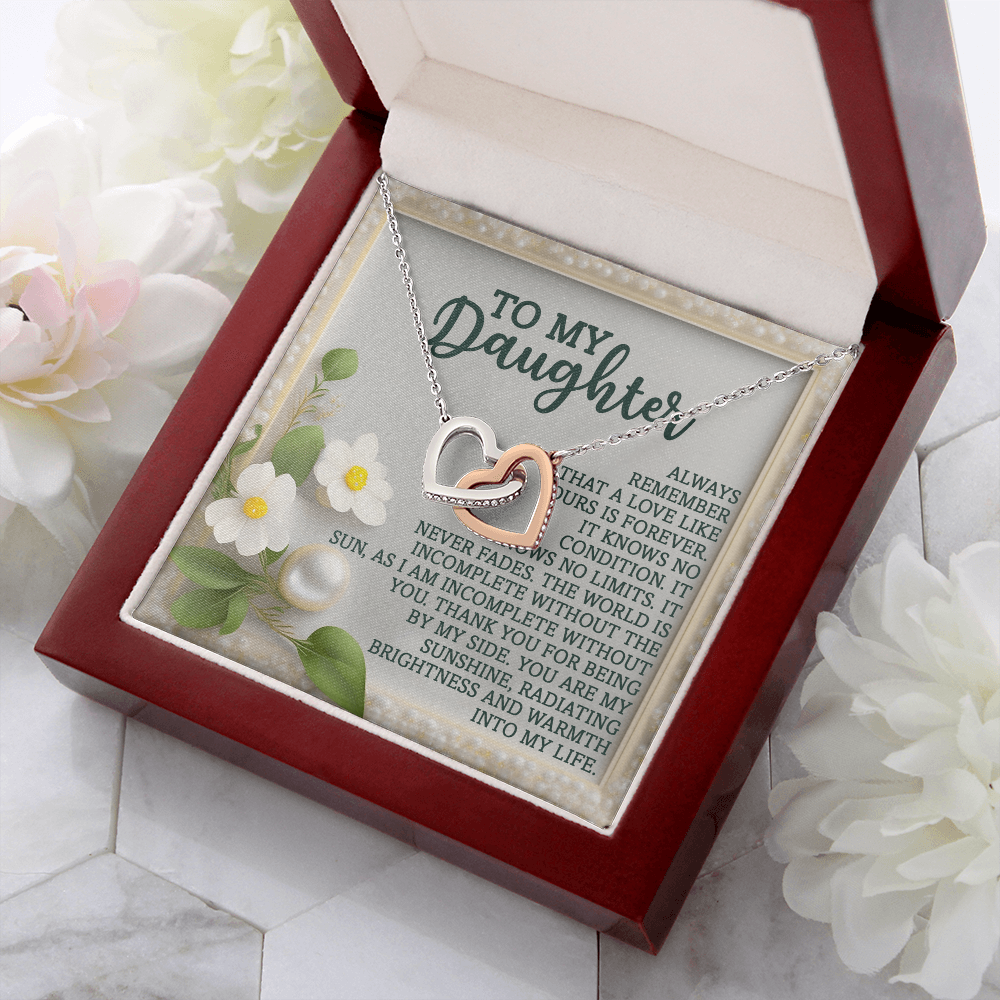 To My Daughter Necklace, Necklace For Daughter From Dad, Gifts From Mom To Daughter, Necklace For Daughter From Mom