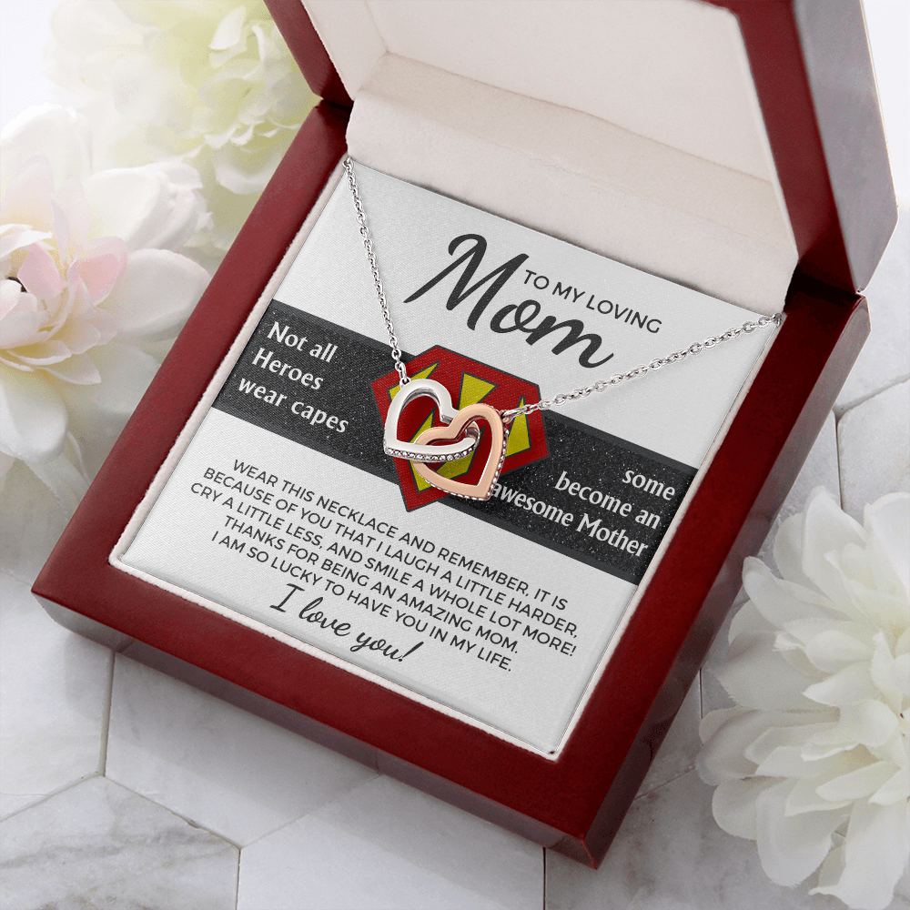 To My Loving Mom Necklace, Jewelry Mother Day Gift, I Love My Mom Necklace, Gifts For Mexican Moms, Birthday Gift Boyfriends Mom