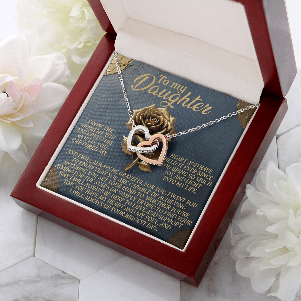 To My Daughter Necklace, To My Bonus Daughter Necklace, Daughter Valentines Gifts From Dad, Gift For My Daughter From Dad